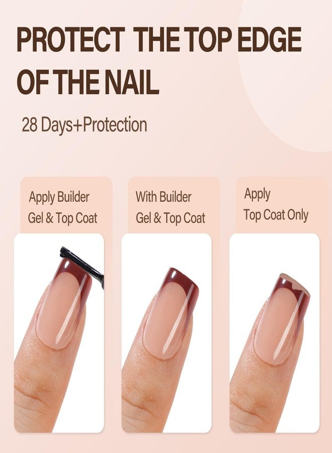 VANSIHO 300Pcs French Gel Nail Tips, Vansiho Short Square Nail Tips, Pre-French Tips Press on Nails, Acrylic Fake Nails for Nail Art DIY 15 Sizes - Image 5